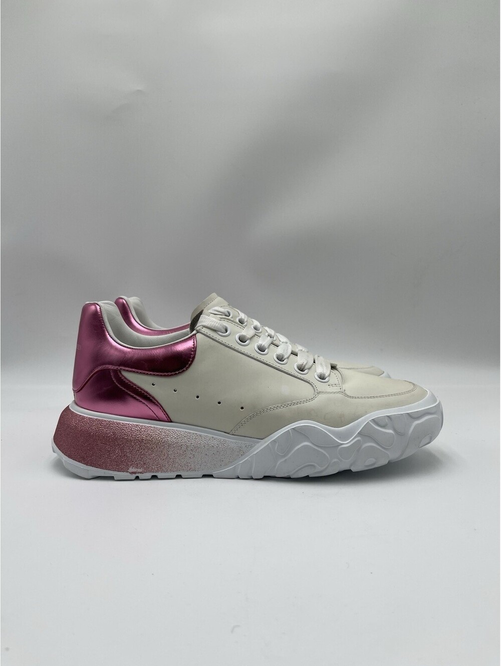 Alexander McQueen Wmns Oversized Court Trainer 'Degrade Pastel Pink Size 40